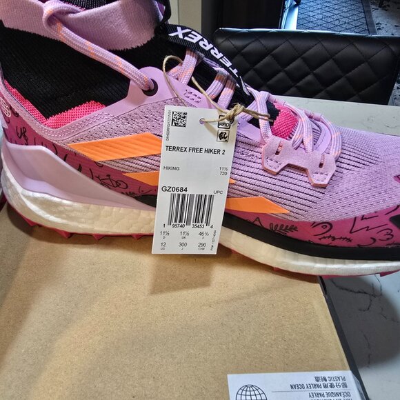 Adidas Terrex Free Hiker 2.0 Bliss Lilac GZ0684 MENS SIZE 12 TRAIL SHOES BOOTS - Picture 2 of 15